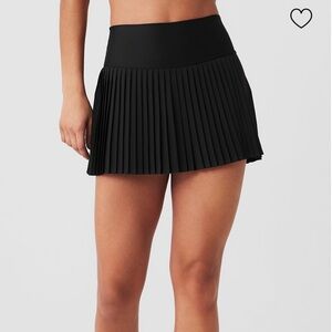 Alo yoga grand slam tennis skirt black xs